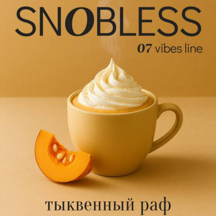 Табак SNOBLESS Vibes 25 гр - Pumpkin raf-coffee (Тыквенный раф)